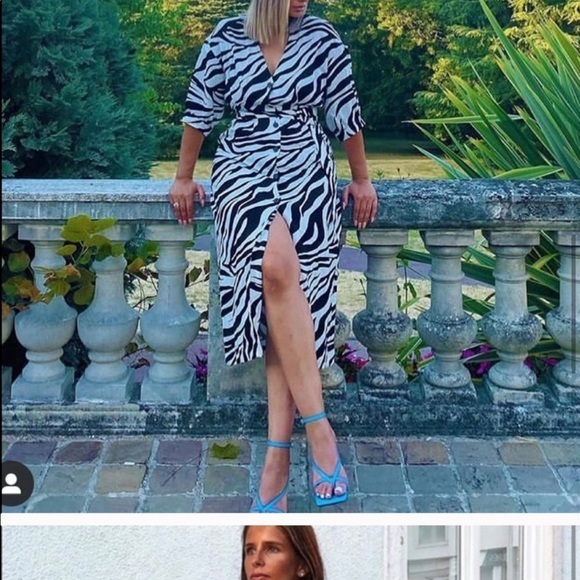 NWT Zara zebra print dress black white - Picture 10 of 10